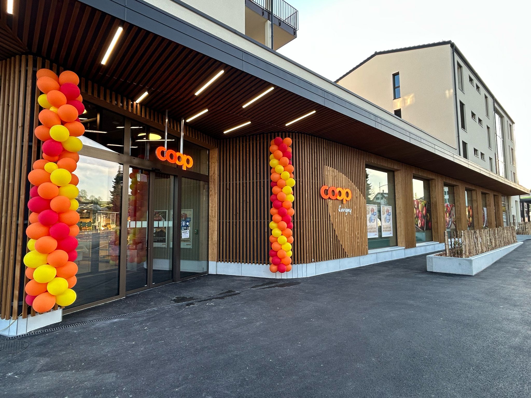 Bardage façade bois Coop