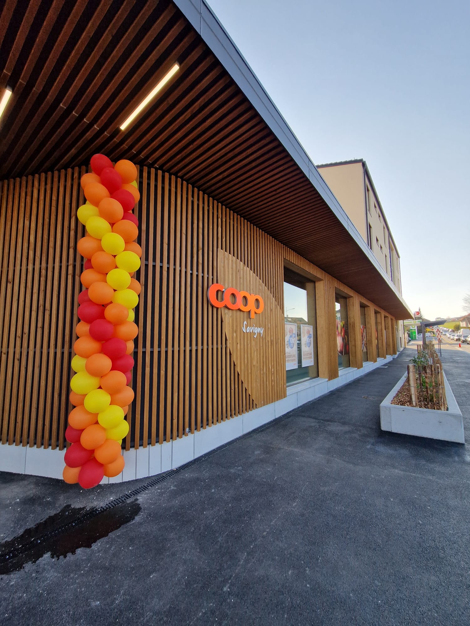 Bardage façade bois Coop