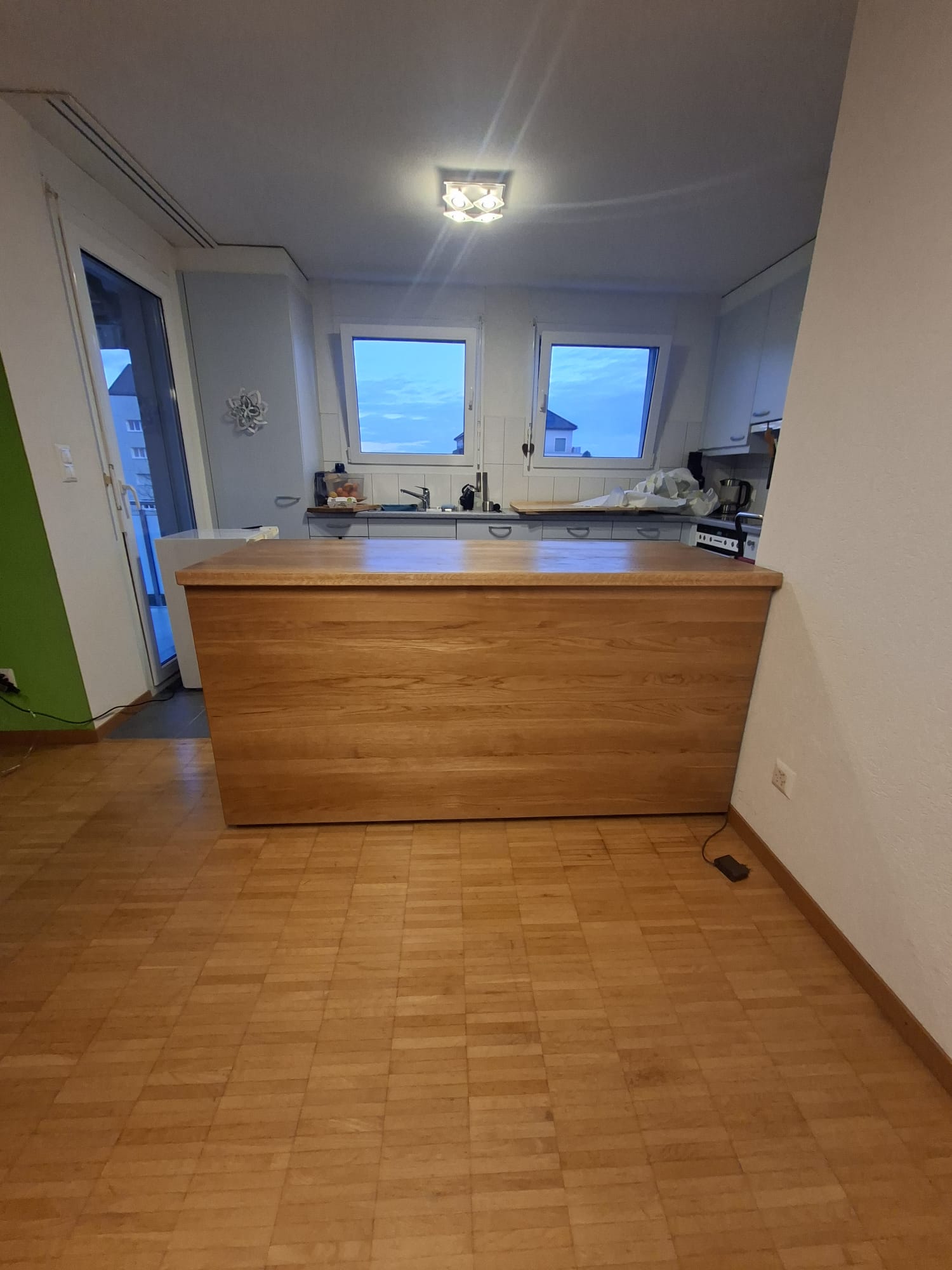 Plan de travail bois sur mesure